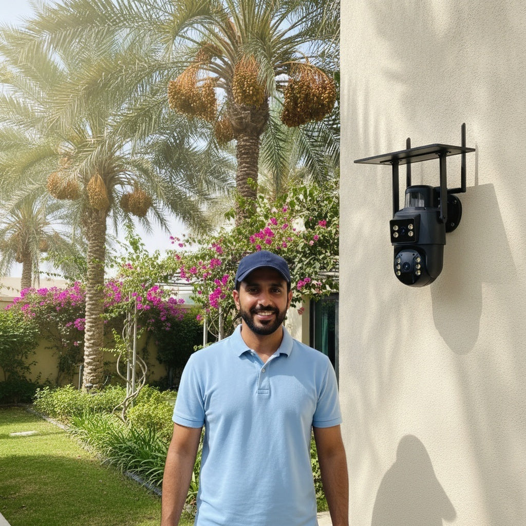 تجربة عميل من دبي لكاميرا المراقبة الشمسية 4G